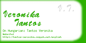 veronika tantos business card